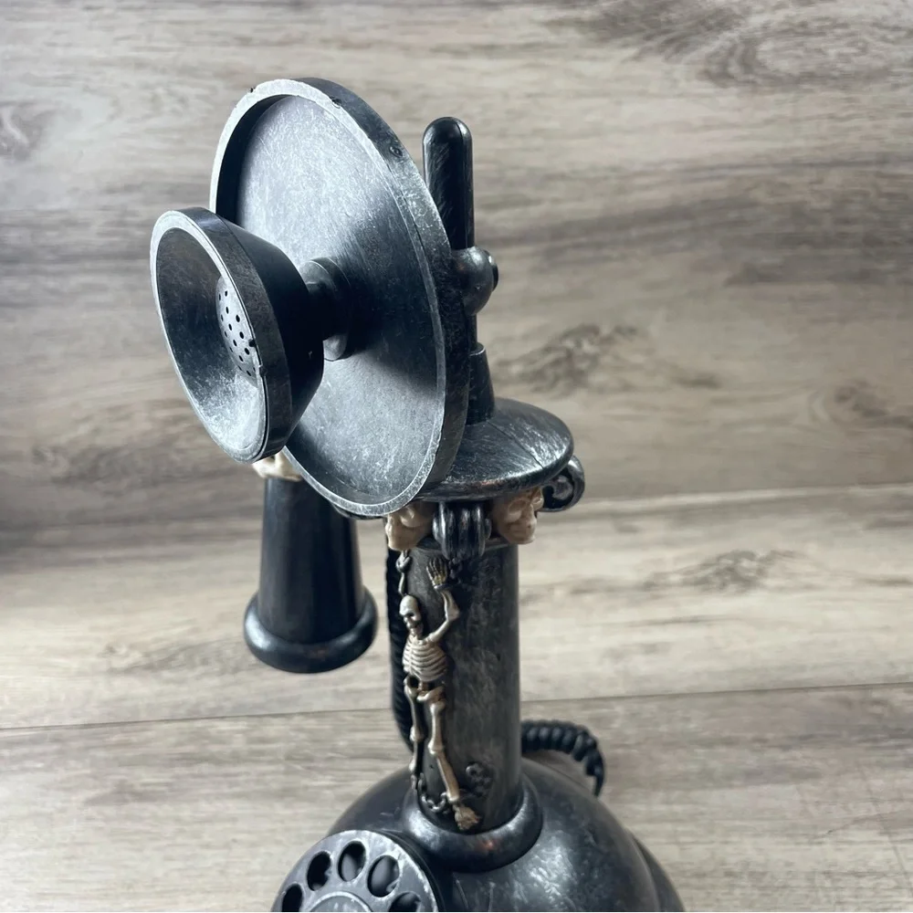 Gemmy Halloween Spooky Haunted Candlestick Telephone Phone - NO SOUND PROP ONLY